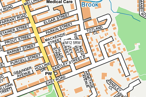 M12 5RW map - OS OpenMap – Local (Ordnance Survey) M12 5RW map - OS OpenMap – Local (Ordnance Survey)