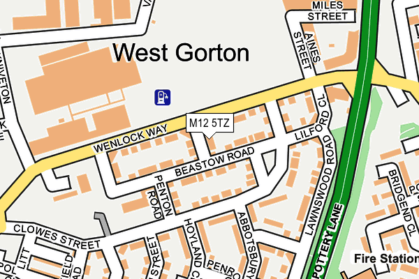 M12 5TZ map - OS OpenMap – Local (Ordnance Survey) M12 5TZ map - OS OpenMap – Local (Ordnance Survey)