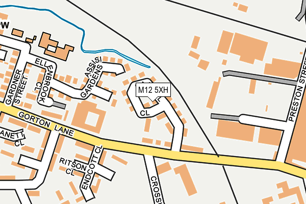 M12 5XH map - OS OpenMap – Local (Ordnance Survey) M12 5XH map - OS OpenMap – Local (Ordnance Survey)