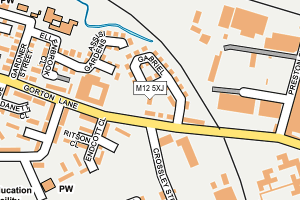 M12 5XJ map - OS OpenMap – Local (Ordnance Survey) M12 5XJ map - OS OpenMap – Local (Ordnance Survey)