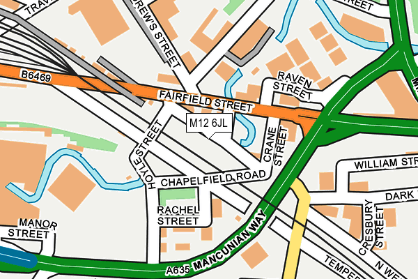 M12 6JL map - OS OpenMap – Local (Ordnance Survey) M12 6JL map - OS OpenMap – Local (Ordnance Survey)