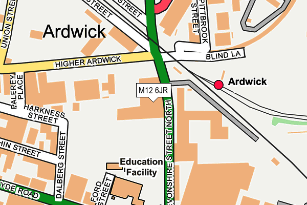 M12 6JR map - OS OpenMap – Local (Ordnance Survey) M12 6JR map - OS OpenMap – Local (Ordnance Survey)