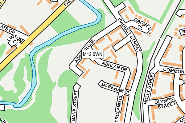 M12 6WN map - OS OpenMap – Local (Ordnance Survey) M12 6WN map - OS OpenMap – Local (Ordnance Survey)