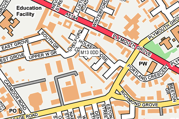 M13 0DD map - OS OpenMap – Local (Ordnance Survey) M13 0DD map - OS OpenMap – Local (Ordnance Survey)
