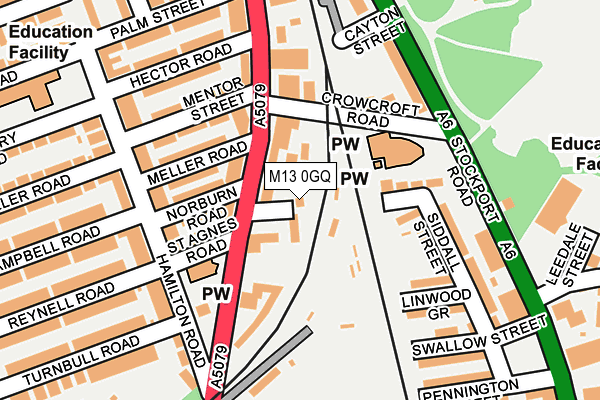 M13 0GQ map - OS OpenMap – Local (Ordnance Survey) M13 0GQ map - OS OpenMap – Local (Ordnance Survey)