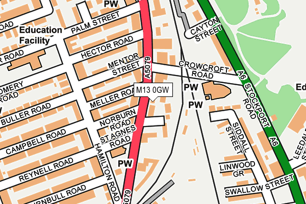 M13 0GW map - OS OpenMap – Local (Ordnance Survey) M13 0GW map - OS OpenMap – Local (Ordnance Survey)
