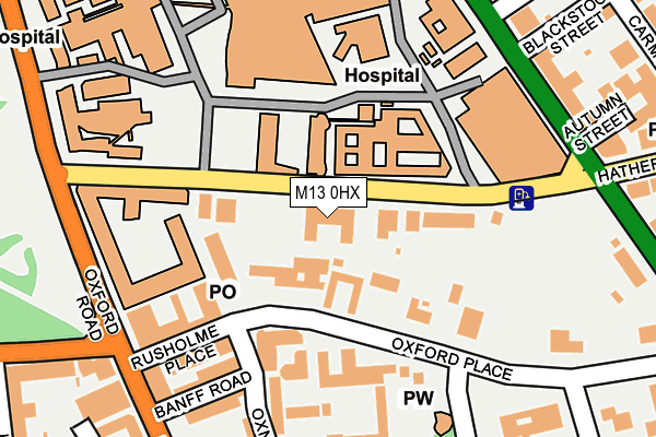 M13 0HX map - OS OpenMap – Local (Ordnance Survey) M13 0HX map - OS OpenMap – Local (Ordnance Survey)