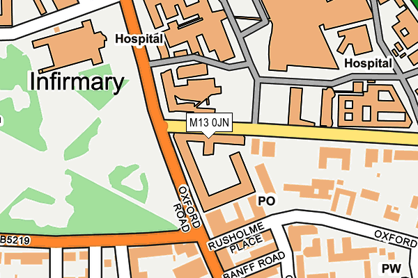 M13 0JN map - OS OpenMap – Local (Ordnance Survey) M13 0JN map - OS OpenMap – Local (Ordnance Survey)