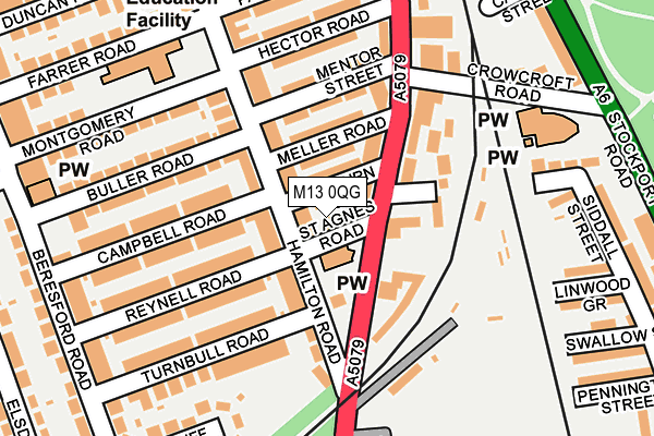 M13 0QG map - OS OpenMap – Local (Ordnance Survey) M13 0QG map - OS OpenMap – Local (Ordnance Survey)