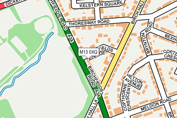 M13 0XQ map - OS OpenMap – Local (Ordnance Survey) M13 0XQ map - OS OpenMap – Local (Ordnance Survey)
