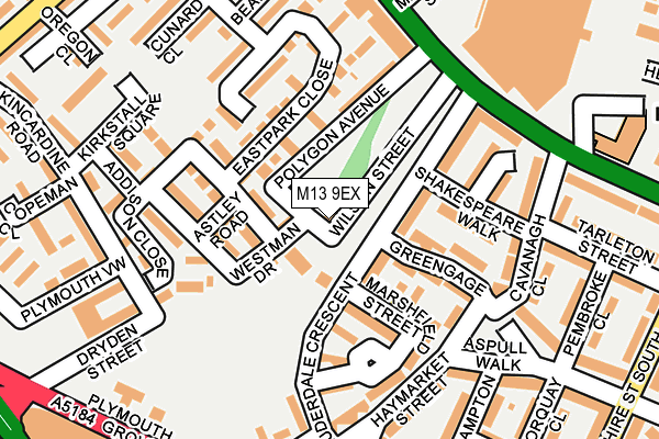 M13 9EX map - OS OpenMap – Local (Ordnance Survey) M13 9EX map - OS OpenMap – Local (Ordnance Survey)