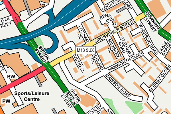 M13 9UX map - OS OpenMap – Local (Ordnance Survey) M13 9UX map - OS OpenMap – Local (Ordnance Survey)