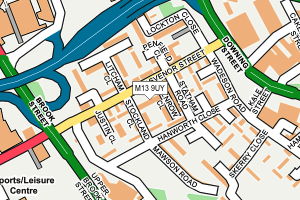 M13 9UY map - OS OpenMap – Local (Ordnance Survey) M13 9UY map - OS OpenMap – Local (Ordnance Survey)