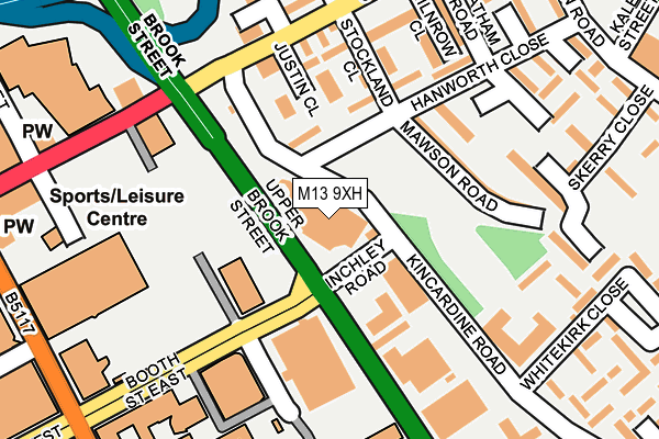 M13 9XH map - OS OpenMap – Local (Ordnance Survey) M13 9XH map - OS OpenMap – Local (Ordnance Survey)