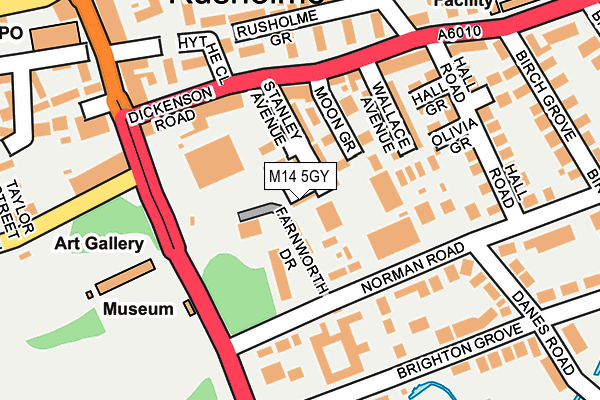M14 5GY map - OS OpenMap – Local (Ordnance Survey) M14 5GY map - OS OpenMap – Local (Ordnance Survey)