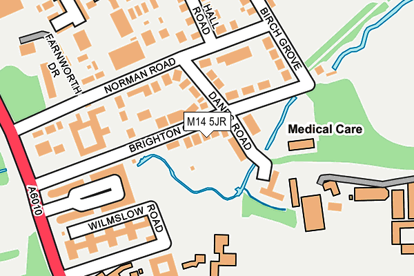 M14 5JR map - OS OpenMap – Local (Ordnance Survey) M14 5JR map - OS OpenMap – Local (Ordnance Survey)