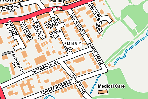 M14 5JZ map - OS OpenMap – Local (Ordnance Survey) M14 5JZ map - OS OpenMap – Local (Ordnance Survey)