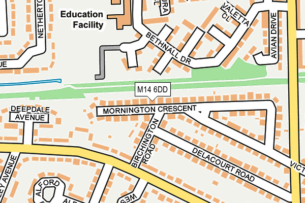 M14 6DD map - OS OpenMap – Local (Ordnance Survey) M14 6DD map - OS OpenMap – Local (Ordnance Survey)