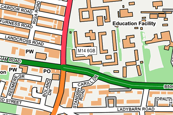 M14 6GB map - OS OpenMap – Local (Ordnance Survey) M14 6GB map - OS OpenMap – Local (Ordnance Survey)