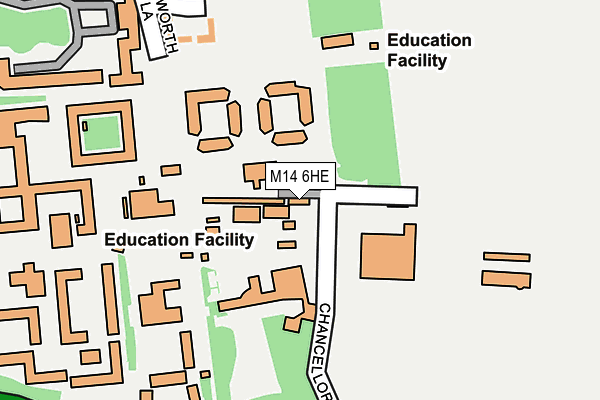 M14 6HE map - OS OpenMap – Local (Ordnance Survey) M14 6HE map - OS OpenMap – Local (Ordnance Survey)