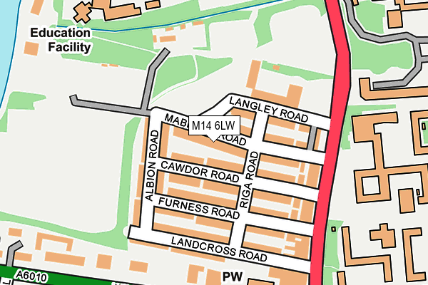M14 6LW map - OS OpenMap – Local (Ordnance Survey) M14 6LW map - OS OpenMap – Local (Ordnance Survey)