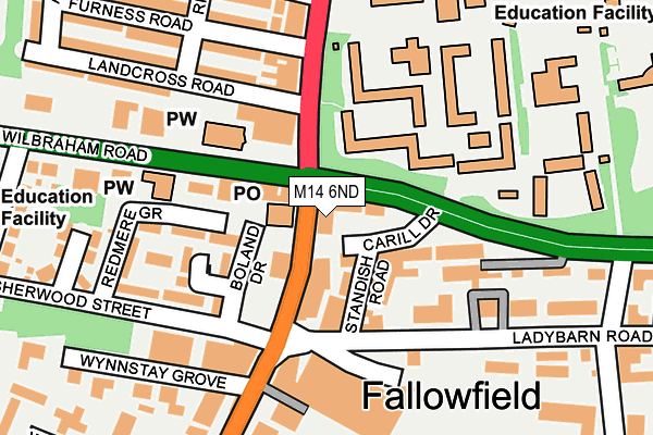 M14 6ND map - OS OpenMap – Local (Ordnance Survey) M14 6ND map - OS OpenMap – Local (Ordnance Survey)
