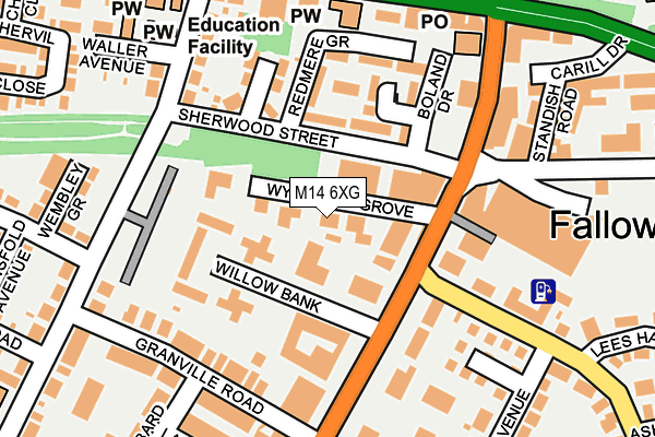 M14 6XG map - OS OpenMap – Local (Ordnance Survey) M14 6XG map - OS OpenMap – Local (Ordnance Survey)
