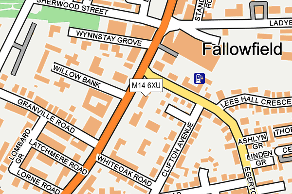 M14 6XU map - OS OpenMap – Local (Ordnance Survey) M14 6XU map - OS OpenMap – Local (Ordnance Survey)