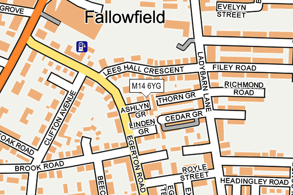 M14 6YG map - OS OpenMap – Local (Ordnance Survey) M14 6YG map - OS OpenMap – Local (Ordnance Survey)