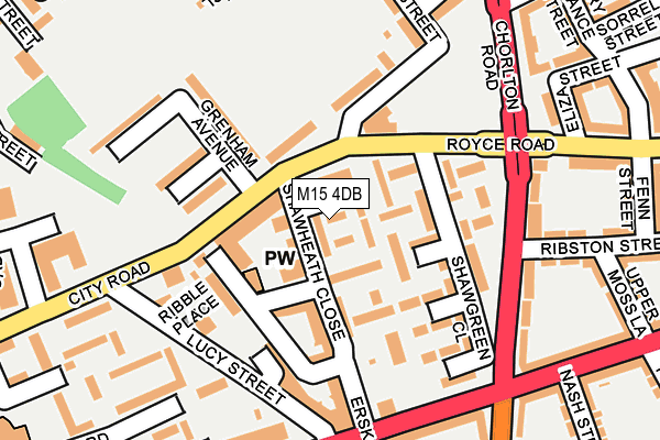 M15 4DB map - OS OpenMap – Local (Ordnance Survey) M15 4DB map - OS OpenMap – Local (Ordnance Survey)