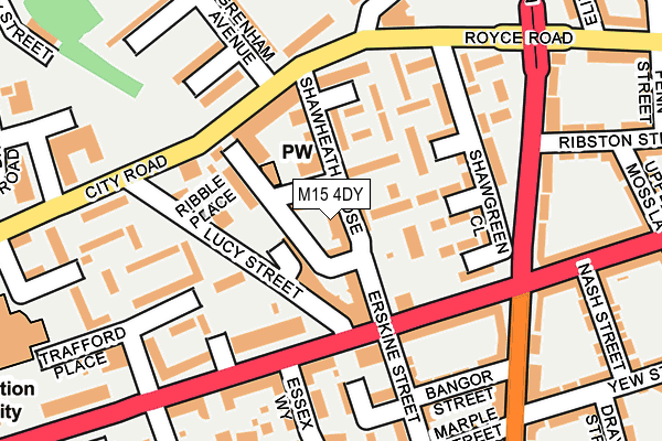 M15 4DY map - OS OpenMap – Local (Ordnance Survey) M15 4DY map - OS OpenMap – Local (Ordnance Survey)