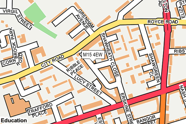 M15 4EW map - OS OpenMap – Local (Ordnance Survey) M15 4EW map - OS OpenMap – Local (Ordnance Survey)