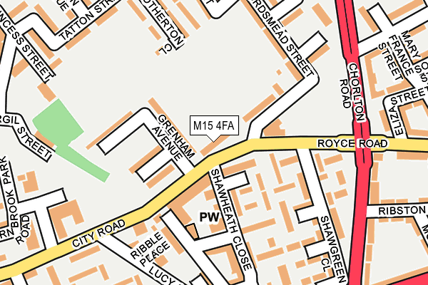 M15 4FA map - OS OpenMap – Local (Ordnance Survey) M15 4FA map - OS OpenMap – Local (Ordnance Survey)