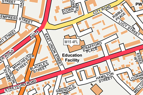 M15 4FL map - OS OpenMap – Local (Ordnance Survey) M15 4FL map - OS OpenMap – Local (Ordnance Survey)