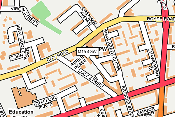M15 4GW map - OS OpenMap – Local (Ordnance Survey) M15 4GW map - OS OpenMap – Local (Ordnance Survey)