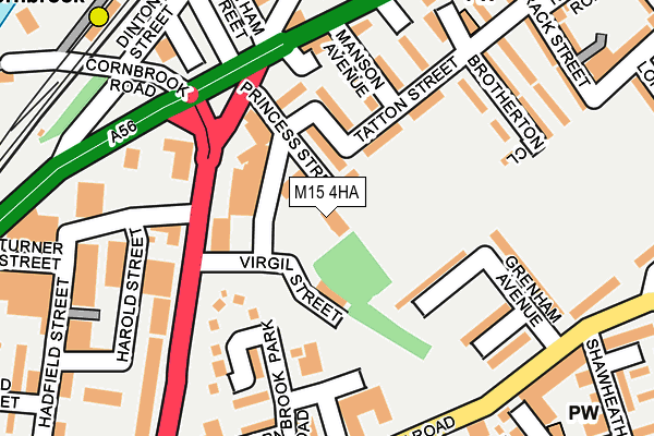 M15 4HA map - OS OpenMap – Local (Ordnance Survey) M15 4HA map - OS OpenMap – Local (Ordnance Survey)