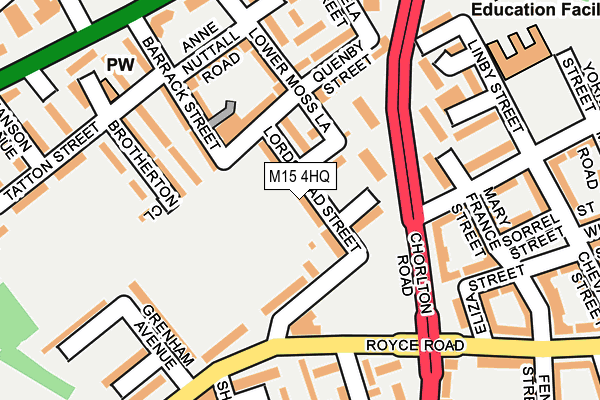 M15 4HQ map - OS OpenMap – Local (Ordnance Survey) M15 4HQ map - OS OpenMap – Local (Ordnance Survey)