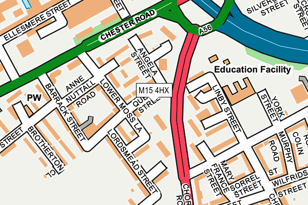M15 4HX map - OS OpenMap – Local (Ordnance Survey) M15 4HX map - OS OpenMap – Local (Ordnance Survey)