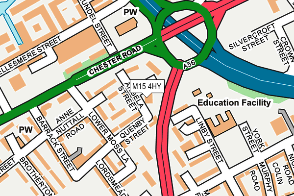 M15 4HY map - OS OpenMap – Local (Ordnance Survey) M15 4HY map - OS OpenMap – Local (Ordnance Survey)