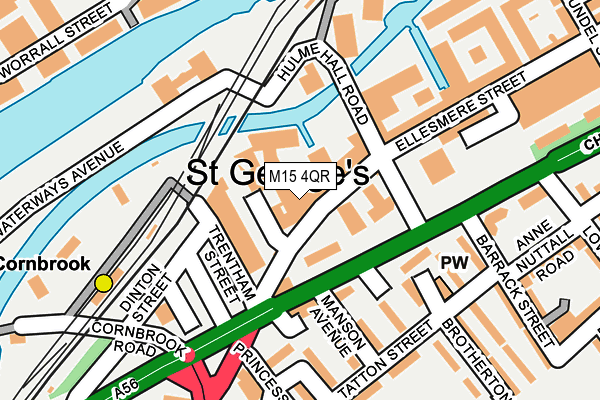 M15 4QR map - OS OpenMap – Local (Ordnance Survey) M15 4QR map - OS OpenMap – Local (Ordnance Survey)