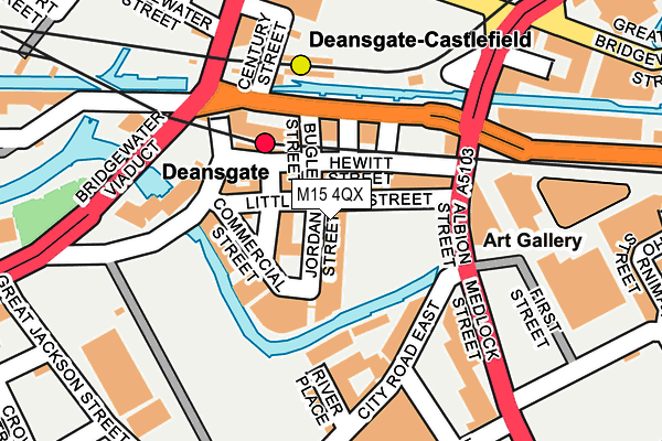 M15 4QX map - OS OpenMap – Local (Ordnance Survey)