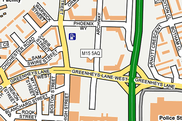 M15 5AQ map - OS OpenMap – Local (Ordnance Survey) M15 5AQ map - OS OpenMap – Local (Ordnance Survey)