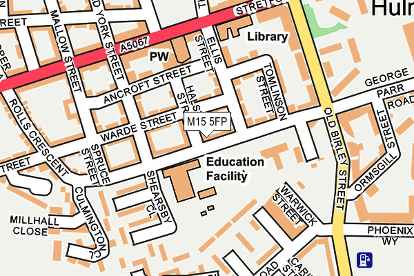 M15 5FP map - OS OpenMap – Local (Ordnance Survey) M15 5FP map - OS OpenMap – Local (Ordnance Survey)
