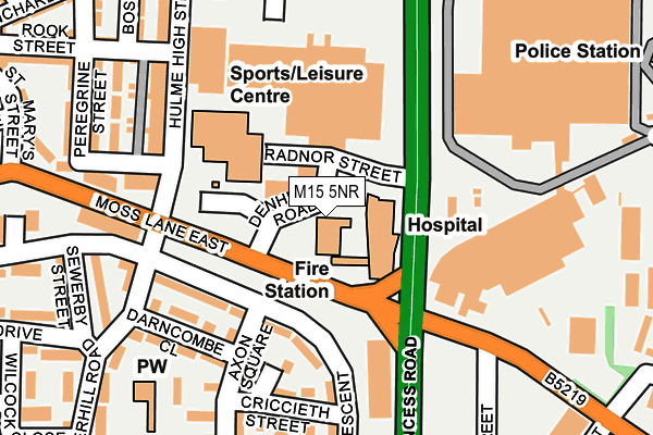 M15 5NR map - OS OpenMap – Local (Ordnance Survey) M15 5NR map - OS OpenMap – Local (Ordnance Survey)