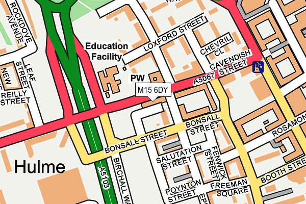 M15 6DY map - OS OpenMap – Local (Ordnance Survey) M15 6DY map - OS OpenMap – Local (Ordnance Survey)