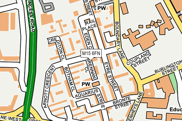 M15 6FN map - OS OpenMap – Local (Ordnance Survey) M15 6FN map - OS OpenMap – Local (Ordnance Survey)