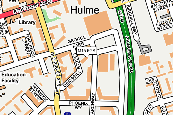 M15 6GS map - OS OpenMap – Local (Ordnance Survey) M15 6GS map - OS OpenMap – Local (Ordnance Survey)