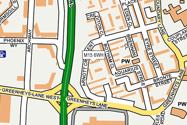M15 6WH map - OS OpenMap – Local (Ordnance Survey) M15 6WH map - OS OpenMap – Local (Ordnance Survey)