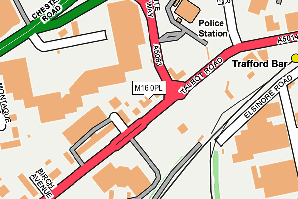 M16 0PL map - OS OpenMap – Local (Ordnance Survey) M16 0PL map - OS OpenMap – Local (Ordnance Survey)