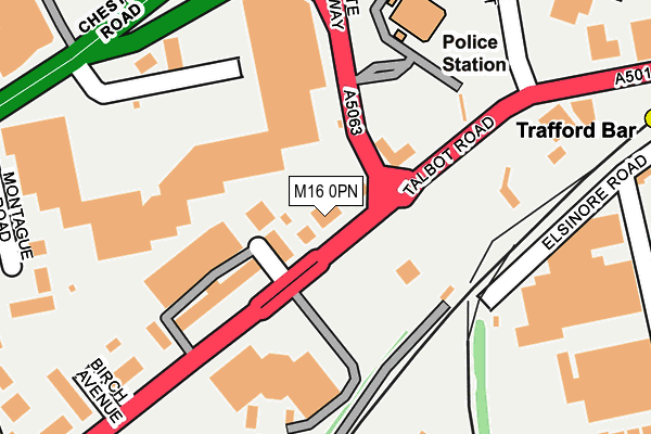 M16 0PN map - OS OpenMap – Local (Ordnance Survey) M16 0PN map - OS OpenMap – Local (Ordnance Survey)